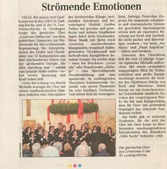 Artykuł w Niemieckiej prasie o nas po ostatniej wizycie w Wathlingen.